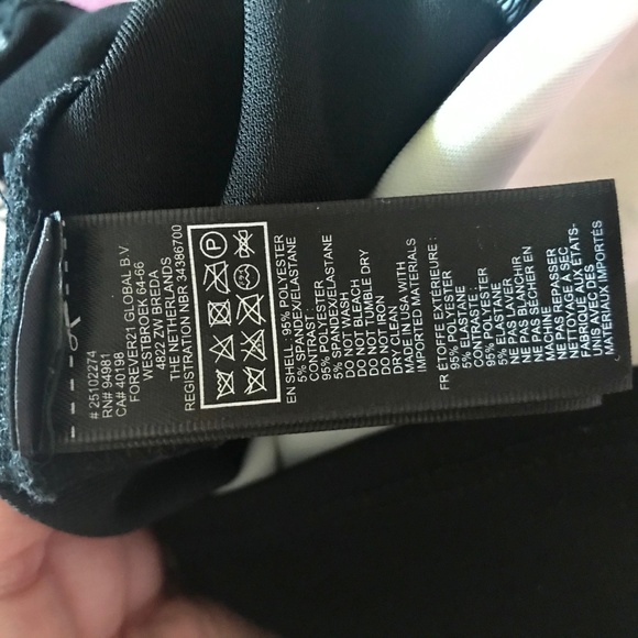 FOREVER 21/Black, Red & Orange Pattern Dress/SZ L - Picture 6 of 6